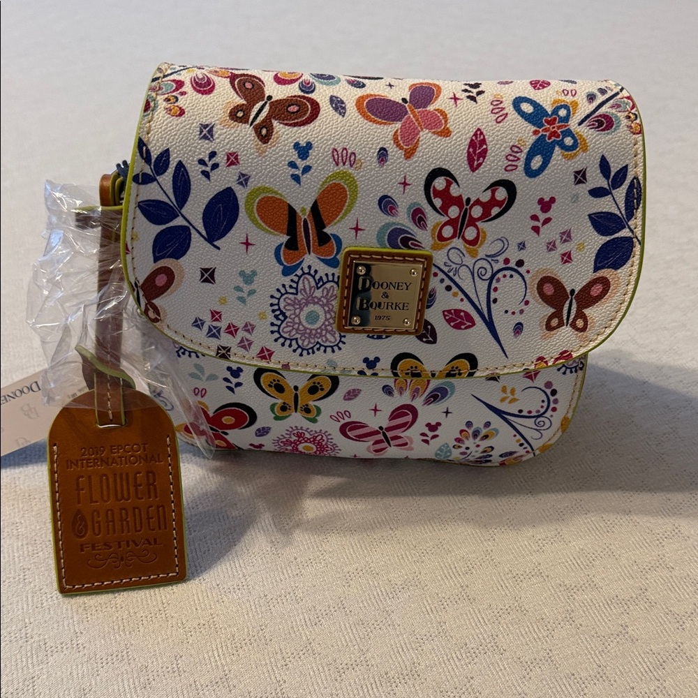 Disney Dooney & Bourke Colorful 2019 Flower and Garden Festival small purse